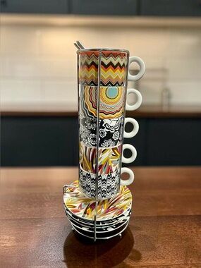 Missoni x Target 20th Anniversary Stacking Espresso Cup Set - 16 Piece Tower
